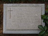 Struma Military Cemetery - Dawson, Andrew